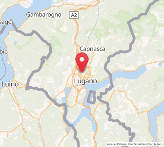 Map of Savosa, Ticino