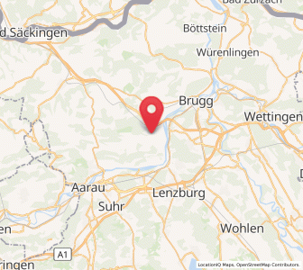 Map of Schinznach Dorf, Aargau