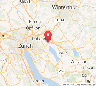 Carte : Schwerzenbach / Blatten, Zurich