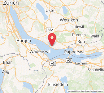 Map of Stäfa, Zurich