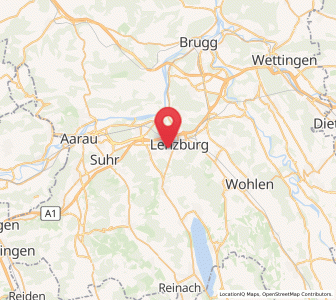 Map of Staufen, Aargau