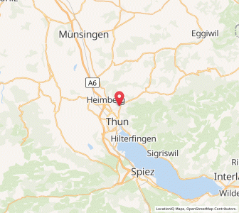 Map of Steffisburg, Bern