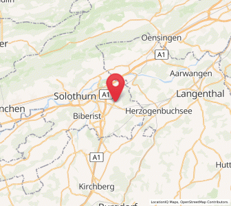 Map of Subingen, Solothurn