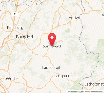 Map of Sumiswald, Bern