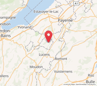 Map of Surpierre, Fribourg