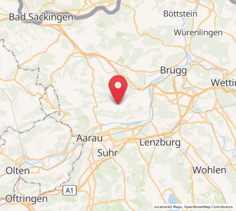 Map of Thalheim, Aargau