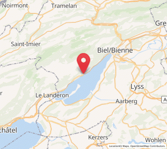 Map of Douanne, Bern