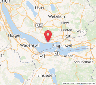 Map of Uerikon, Zurich