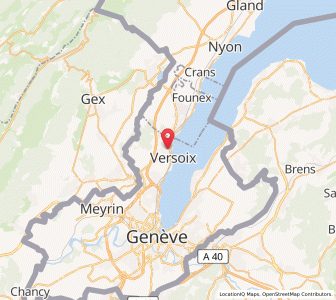 Map of Versoix, Geneva