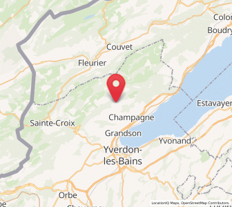 Map of Villars-Burquin, Vaud