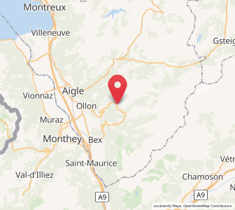 Map of Villars / Ollon, Vaud