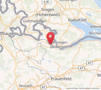 Map of Wagenhausen, Thurgau