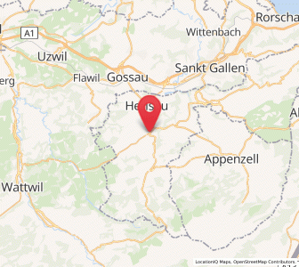 Map of Waldstatt, Appenzell Ausserrhoden