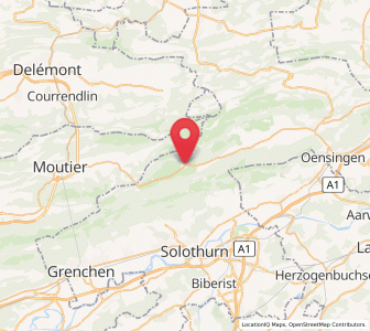Map of Welschenrohr, Solothurn