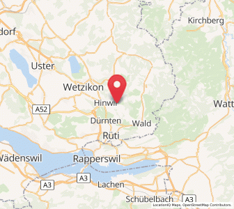 Map of Wernetshausen, Zurich