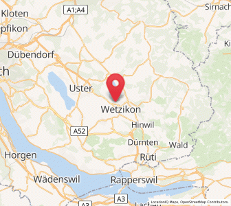 Map of Wetzikon / Robenhausen, Zurich