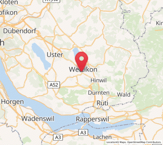 Map of Wetzikon / Unter-Wetzikon, Zurich
