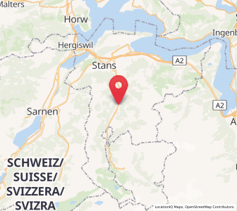 Map of Wolfenschiessen, Nidwalden