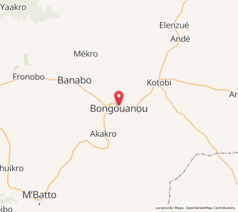 Map of Bongouanou, Lacs