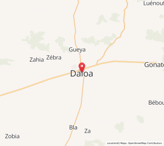 Map of Daloa, Sassandra-Marahoué
