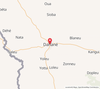 Map of Danané, Montagnes