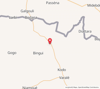 Map of Doropo, Zanzan