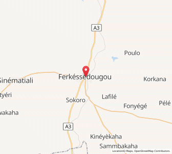 Map of Ferkessédougou, Savanes