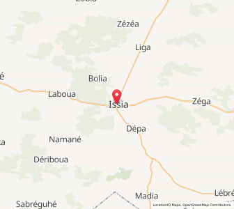 Map of Issia, Sassandra-Marahoué