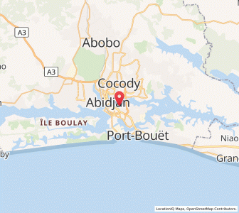 Map of Marcory, Abidjan