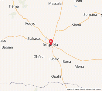 Map of Séguéla, Woroba