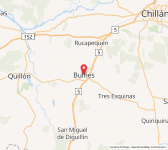 Map of Bulnes, Ñuble