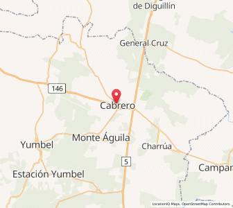 Map of Cabrero, Biobío