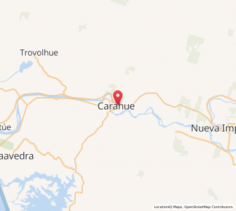 Map of Carahue, Araucanía