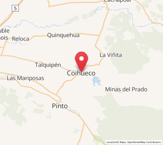 Map of Coihueco, Ñuble