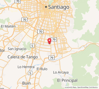 Map of La Pintana, Santiago Metropolitan