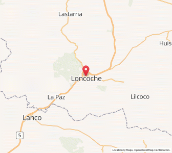 Map of Loncoche, Araucanía