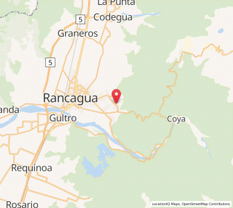 Map of Machalí, O'Higgins Region