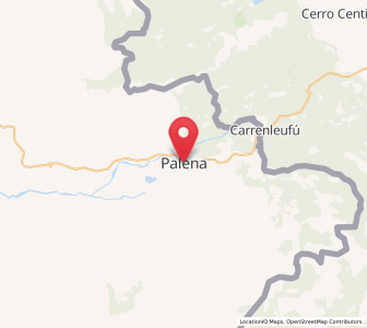 Map of Palena, Los Lagos Region