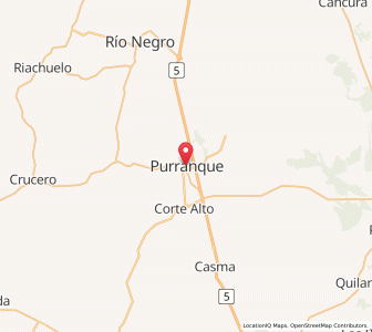 Map of Purranque, Los Lagos Region