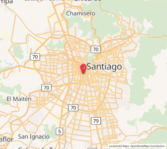 Map of Santiago, Santiago Metropolitan