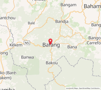 Map of Bafang, West