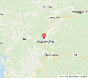 Map of Bétaré Oya, East