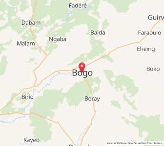 Map of Bogo, Far North
