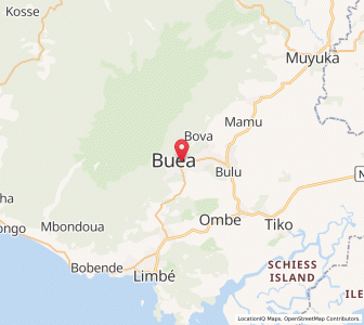 Map of Buéa, South-West