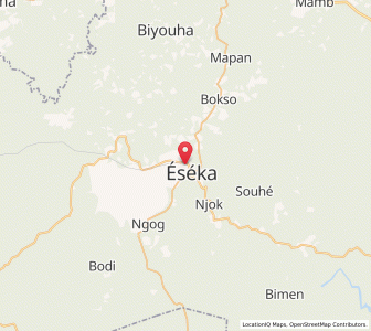 Map of Eséka, Centre