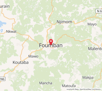 Map of Foumban, West