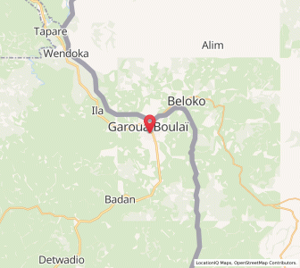 Map of Garoua Boulaï, East