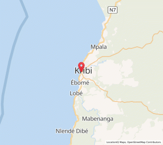 Map of Kribi, South