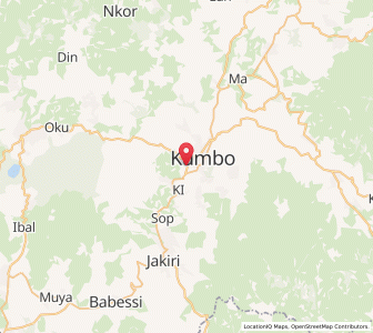 Map of Kumbo, North-West