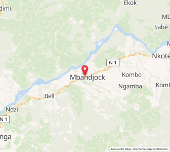 Map of Mbandjok, Centre